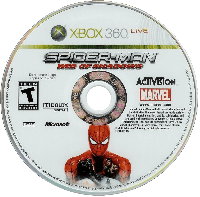 Spiderman Web of Shadows Xbox 360 US box art